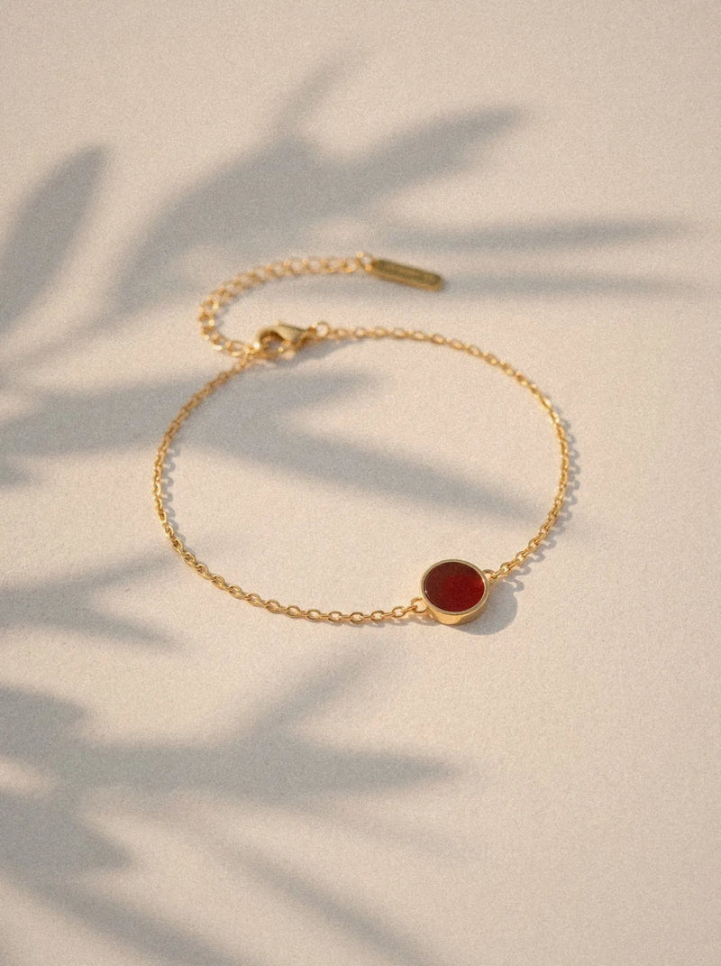 Bracelet Origine - Agate rouge