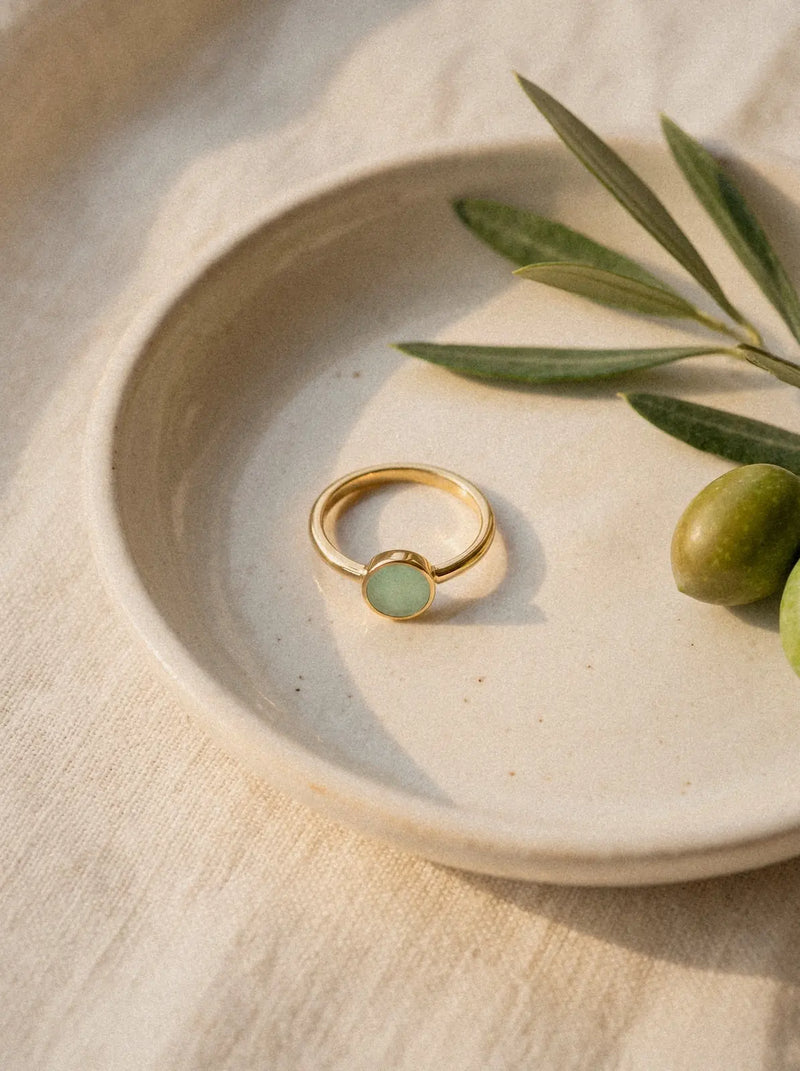 Bague Origine - Aventurine verte