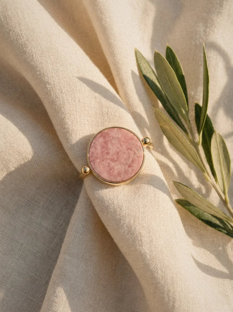 Bague Aura - Rhodonite