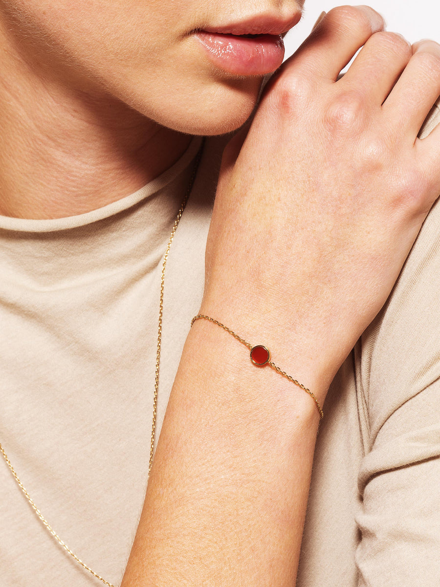 Bracelet Origine - Agate rouge
