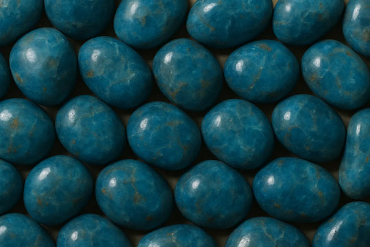 Bannière en apatite bleue - les gemmettes