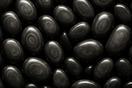 Bannière obsidienne argentée