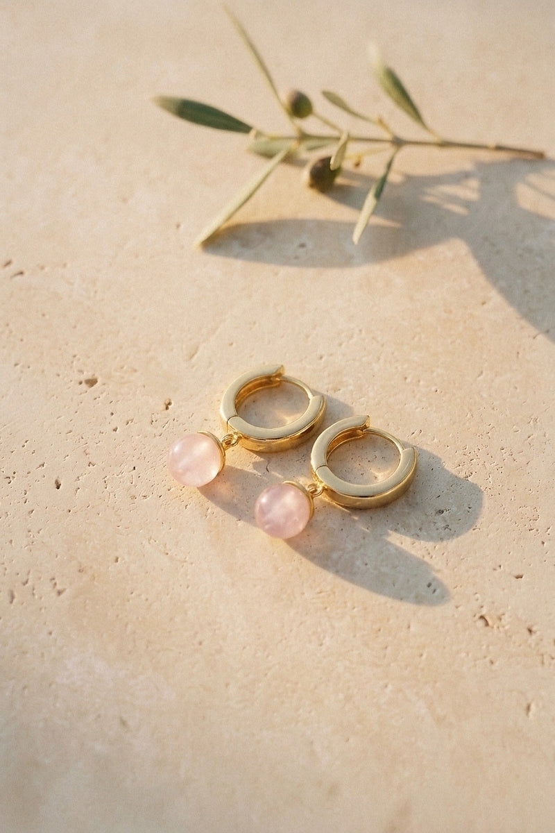 Bijoux pierres roses