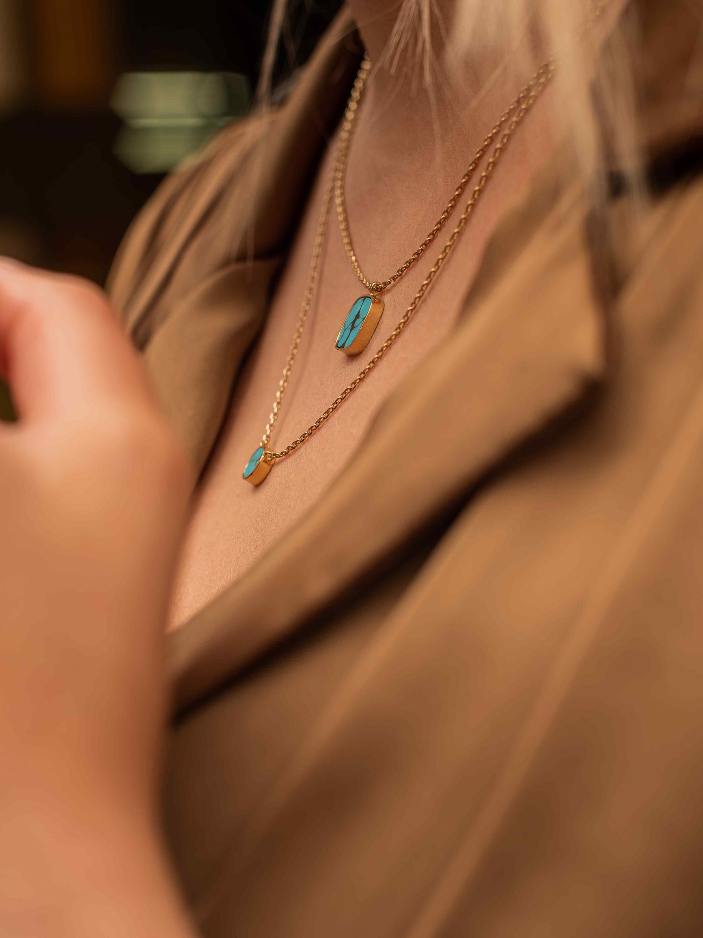 Colliers en turquoise