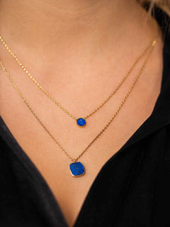 Photo modèle 1 - Collier Origine - Lapis-lazuli
