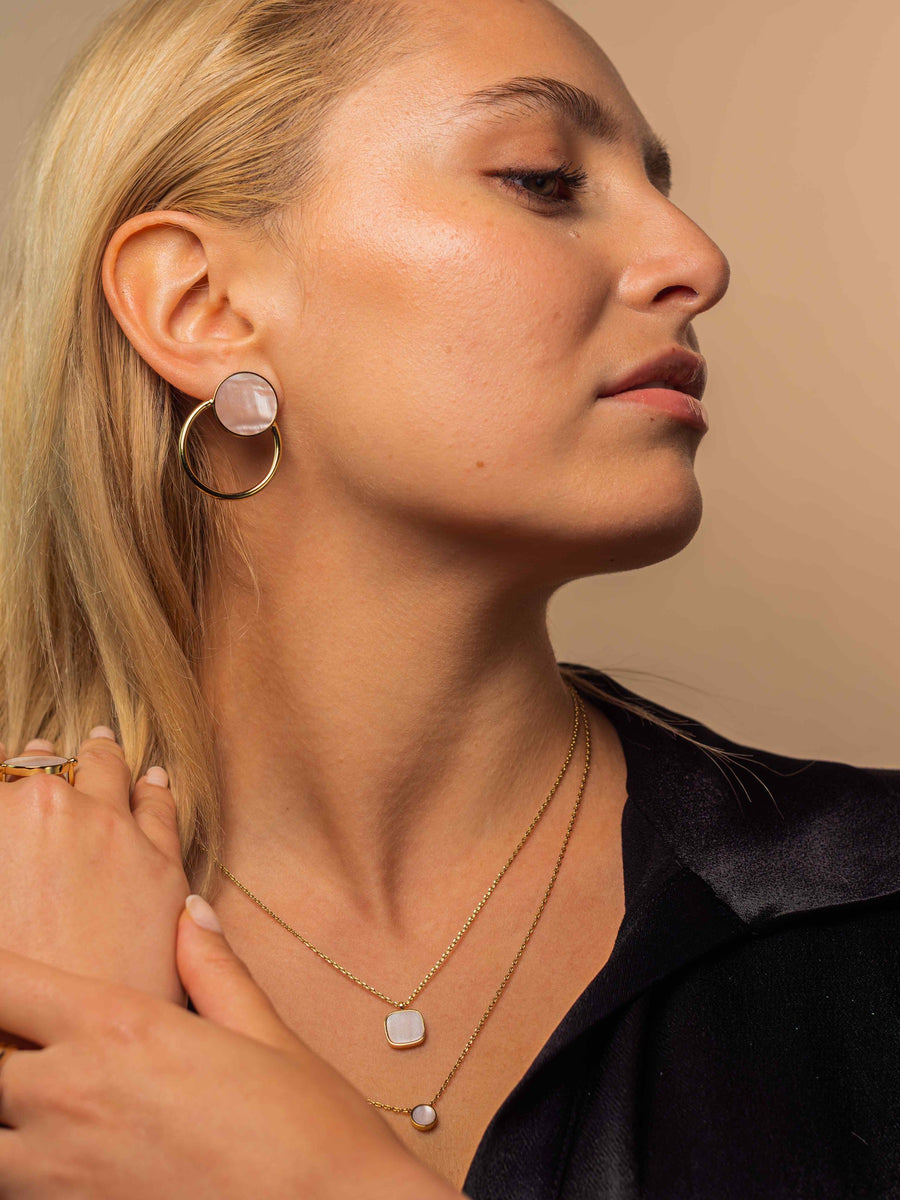 Photo Collier Origine - Nacre rose - Variante 4