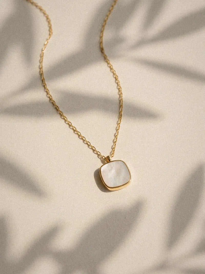 Collier Muse - Nacre blanche
