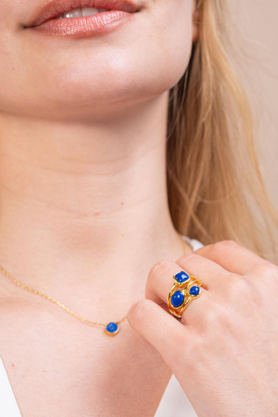 Photo Bague Trio - Lapis-lazuli - Variante 3
