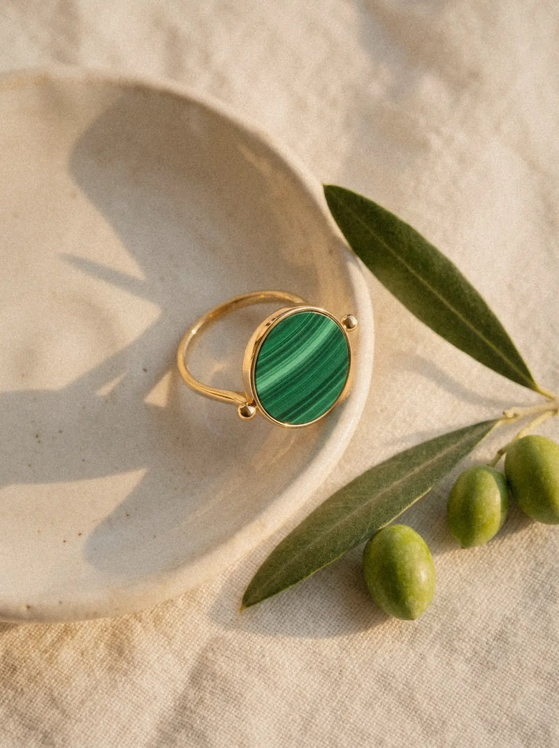 Bague Aura - Malachite