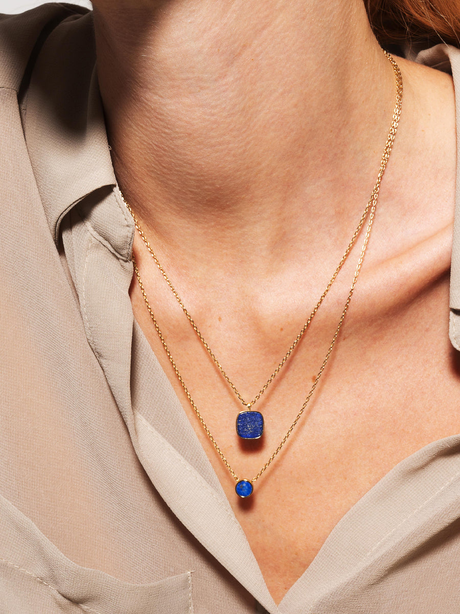 Photo modèle 2 - Collier Muse - Lapis-lazuli