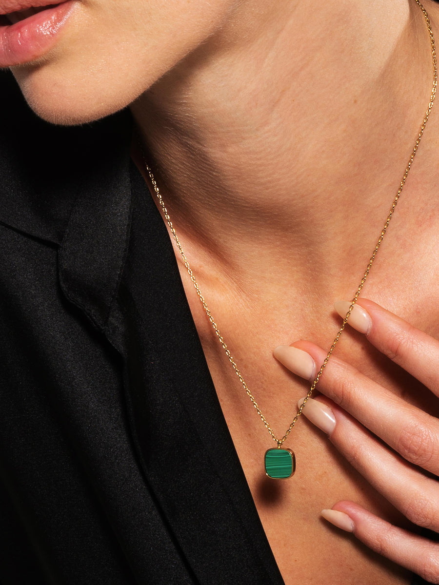 Collier Muse - Malachite