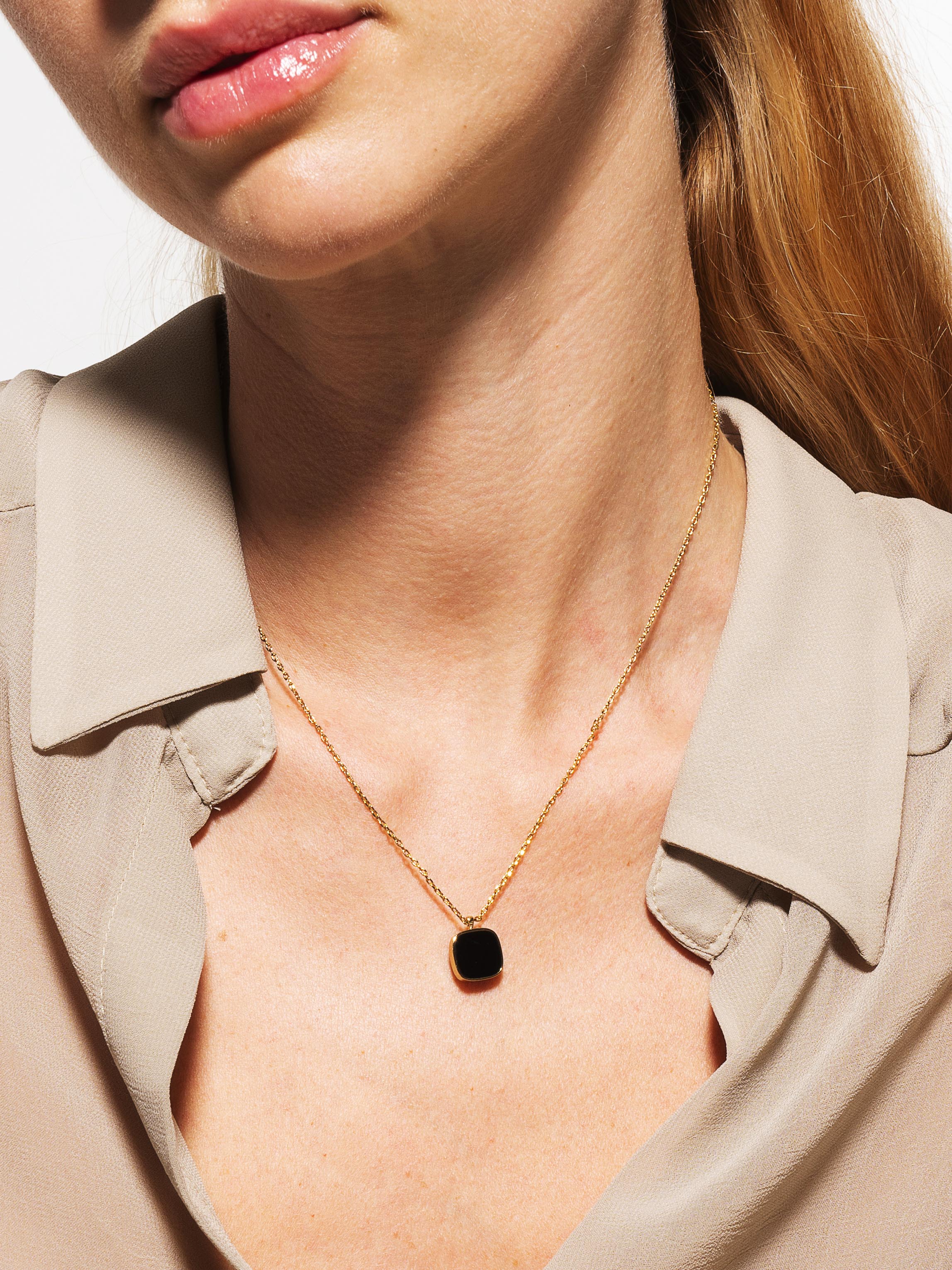 Collier Muse - Onyx noir - Les Gemmettes