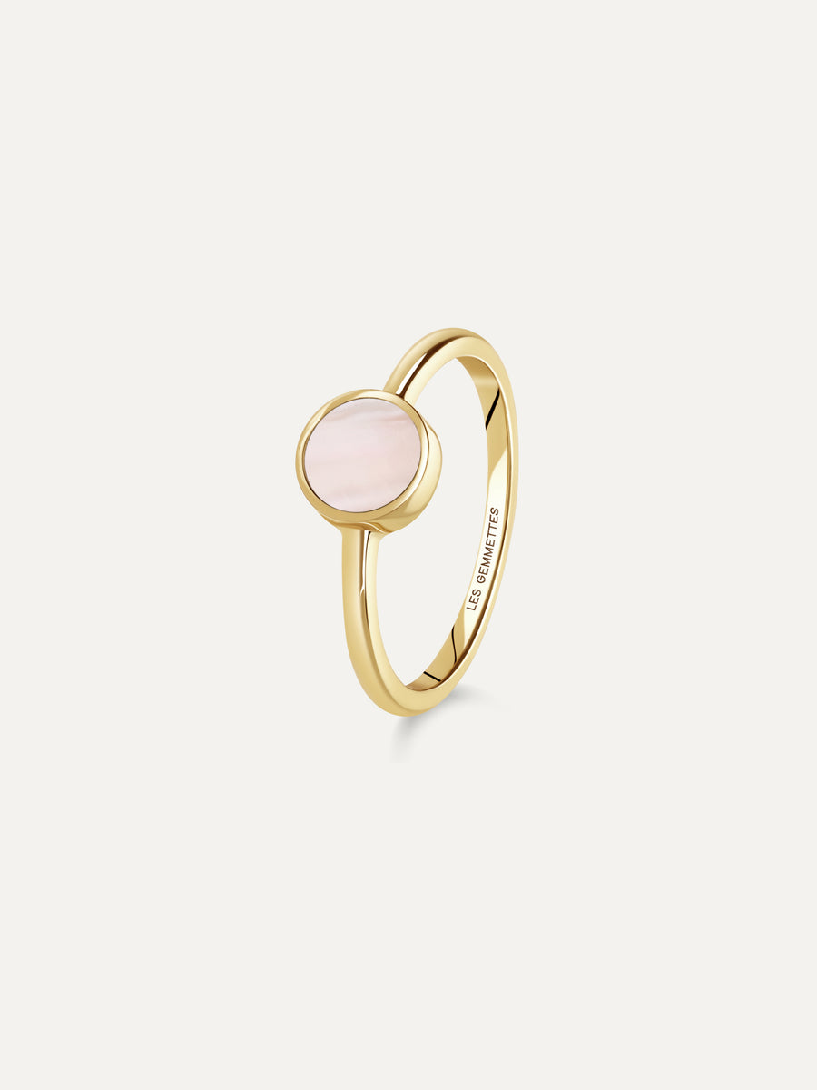 Bague Origine - Nacre rose