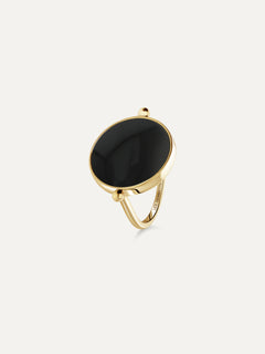 Bague Aura - Onyx noir