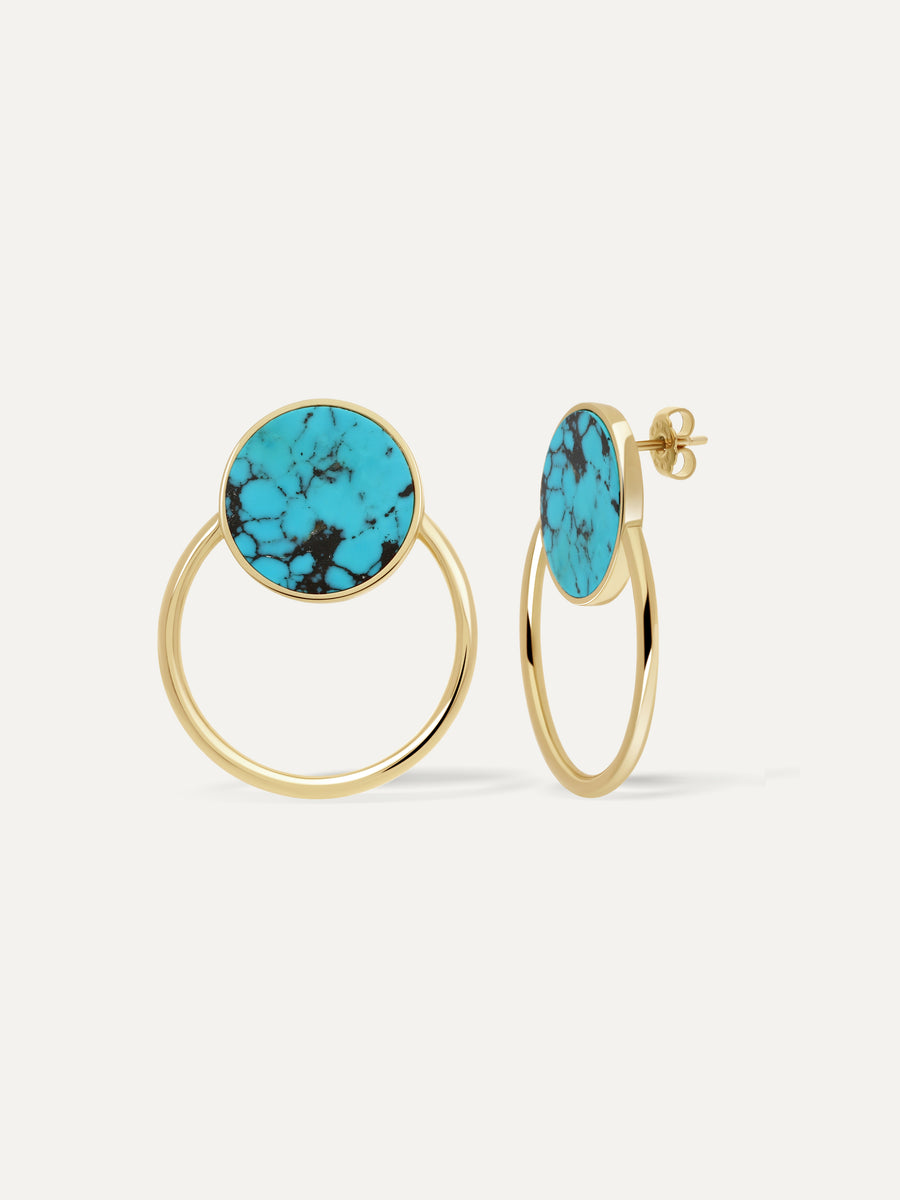 Boucles d'oreilles Aura - Turquoise