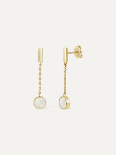 Boucles d'oreilles Origine - Nacre blanche