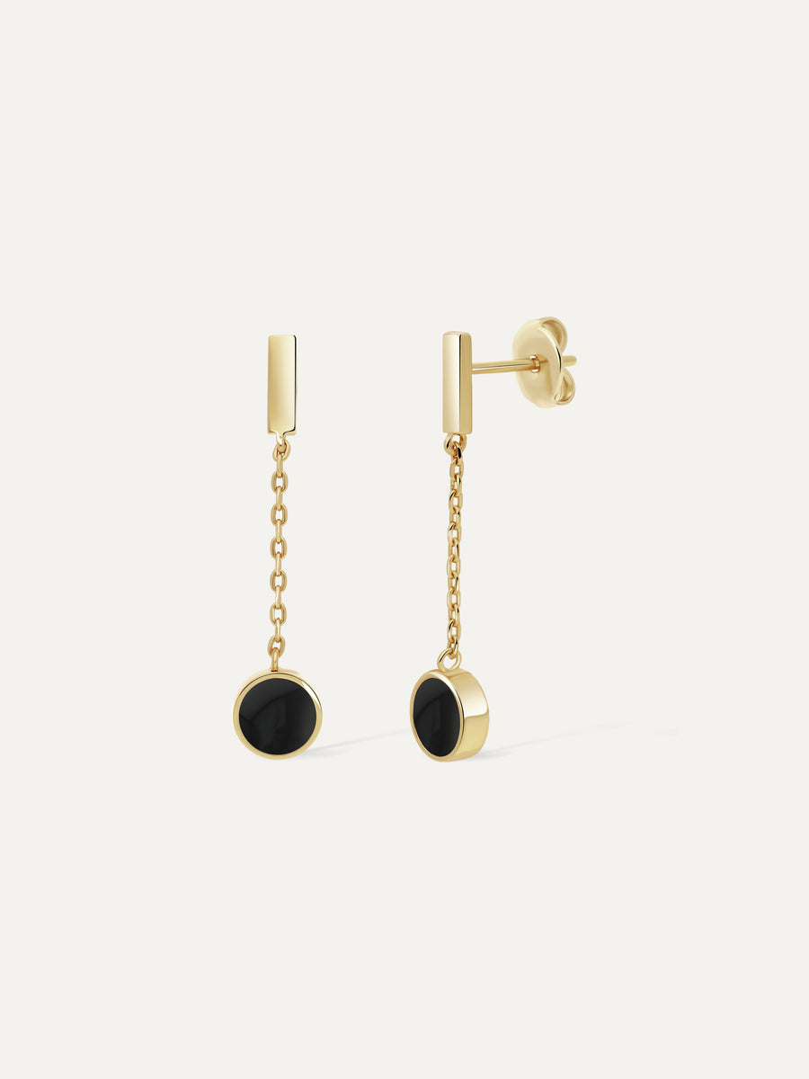 Boucles d'oreilles Origine - Onyx noir